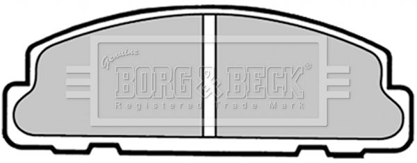 BORG & BECK Комплект тормозных колодок, дисковый тормоз BBP1321